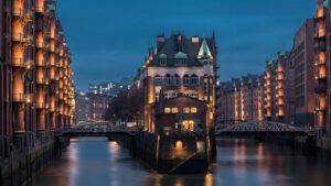 das Wasserschloss in der Speicherstadt